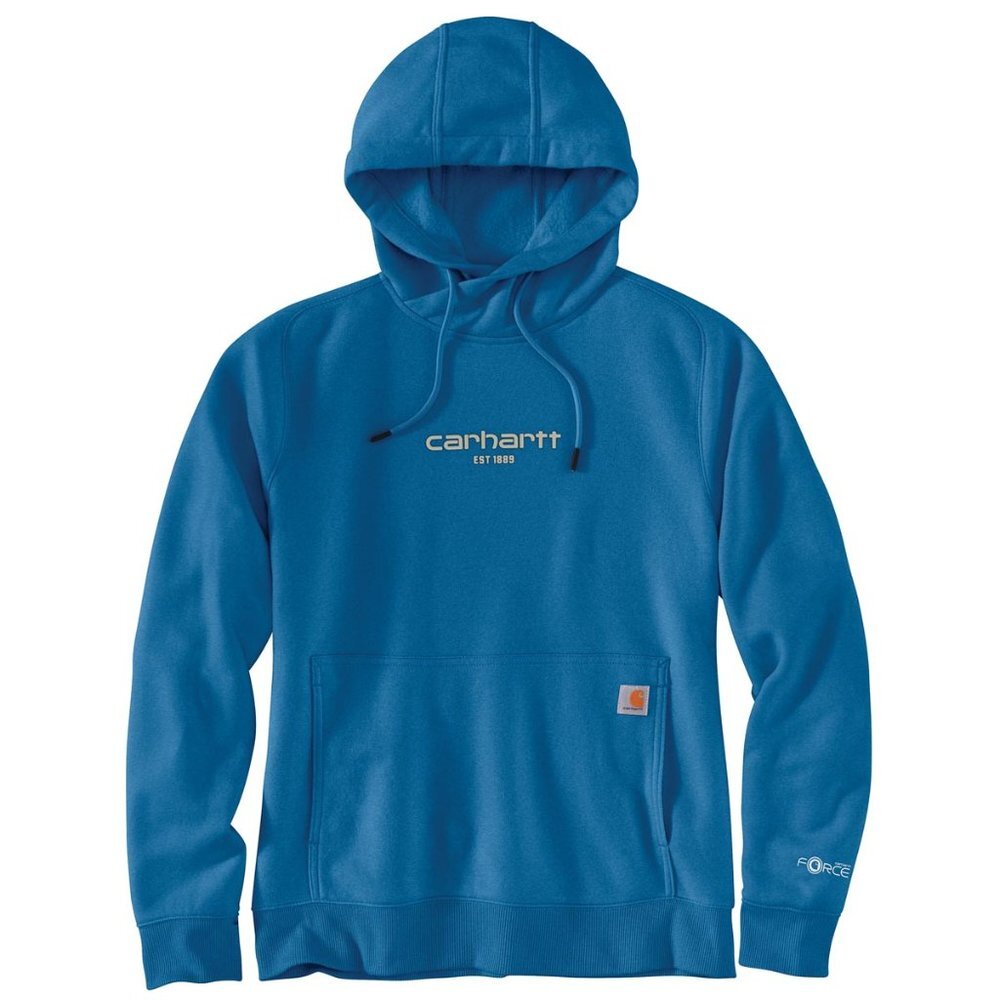 NWT Carhartt Women's Force Relaxed Fit Lightweight Graphic Hooded Sweatshirt